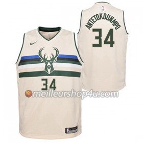 Maillot Basket Homme Milwaukee Bucks Giannis Antetokounmpo 34 Nike City Edition Swingman